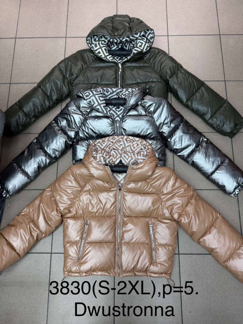 Kurtki damskie zimowe Roz S-2XL, 1 Kolor Paczka 5 szt